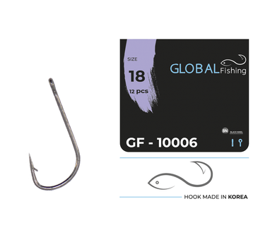 Крючок Global Fishing GF-10006 №18 12шт