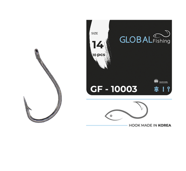 Крючок Global Fishing GF-10003 №14 10шт