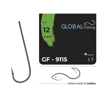 Крючок Global Fishing GF-9115 №12 8шт