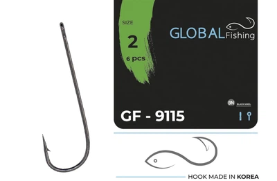 Крючок Global Fishing GF-9115 №2 6шт