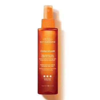 Олія для засмаги тіла та захисту волосся Institut Esthederm (Інститут Естедерм) Sun Care Oil Strong Sun 150 мл – інтенсивний сонячний догляд та живлення