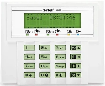 РК-манипулятор Satel VERSA-LCD-GR Белый (5905033330870)