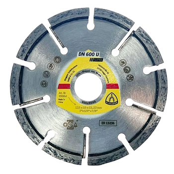 Алмазне коло Klingspor 125х10х22,23 мм для прочищення швів DN600U Supra (330664)