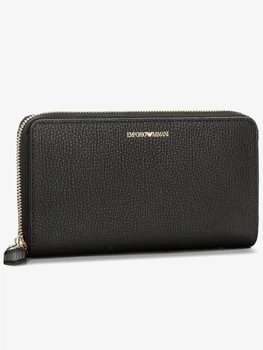 Гаманець unisex Emporio Armani натуральна шкіра чорний