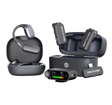 Микрофон петличный 2 шт Hollyland LARK MAX 2 Ultimate COMBO (Type-C + 3,5 mm TRS) для iPhone/ Android/видеокамеры с зарядным кейсом (33352016)
