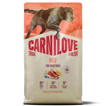 Сухой беззерновой корм для взрослых собак всех пород Carnilove Dog True Fresh Adult с говядиной 4 кг (173725)