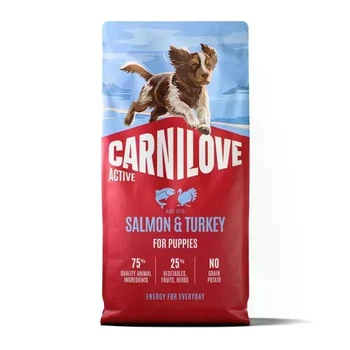 Сухой беззерновой корм для для щенков всех пород Carnilove Dog Active Puppy с лососем и индейкой 12 кг (173699)