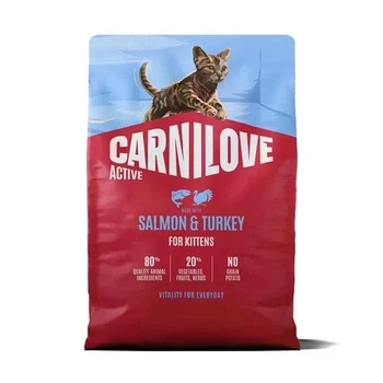 Сухой корм для котят Carnilove Active Kittens с лососем и индейкой 2 кг (173707)