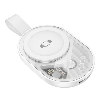 Беспроводное магнитное зарядное устройство Hoco CW60 Whale для Apple Watch wireless charger (2.5W, Type-C). White