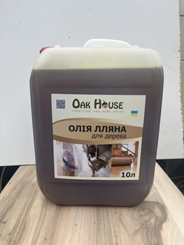 Лляна олія для деревини натуральна та без домішок 10 л