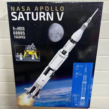 Конструктор ракеты Saturn V NASA – детализированная модель космического носителя 1969 деталей