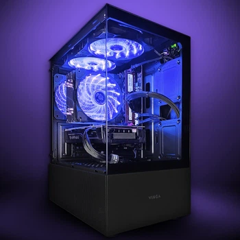 Компьютер VSIM зборка v2 -- Intel Xeon 2660v3 / RAM 16 Gb DDR4 / SSD 512Gb / AMD RX580 8Gb синий