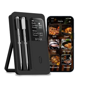 Беспроводной термометр для мяса BFOUR с ЖК-дисплеем и Bluetooth