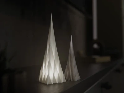 Набір led-світильників нічників у формі геометричної ялинки Geometric Tree. Aivory