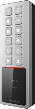 Зчитувач безконтактних карток Hikvision з клавіатурою DS-K1T805MBWX (6942160415659)