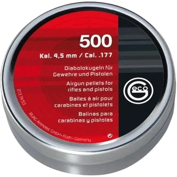 Пульки RWS GECO Diabolo 4,5 мм 0,45 г 500 шт (2137453)
