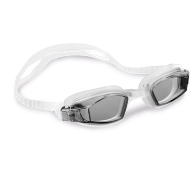 Очки для плавания Intex 55682/1 Sport серые, антифог, UV защита, силикон, размер M, 8–12 лет