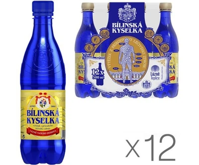 Bilinska Kyselka Вода мінеральна лікувальна 0,5 л упаковка 12 шт ПЕТ