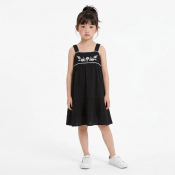 Летний муслиновый сарафан для девочки 116 см (5-6Y) Primark черный