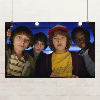 Постер Дивні Дива, головні персонажі, Stranger Things, постер по серіалу, A3 26×42 см (id4358)
