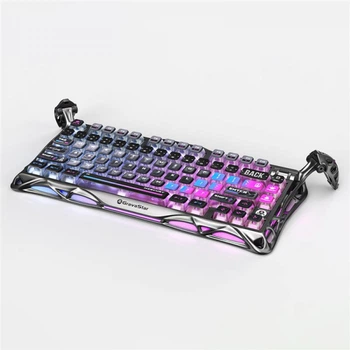 Клавиатура механическая GravaStar Mercury k1 Pro 80keys, GravaStar x Kailh Speedy Mint, bt/wl/usb, cyberpunk gsk1pro_cblk
