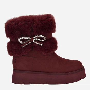 Женские угги с мехом Guess 987241372 36.5 Бордовые (1159860416)