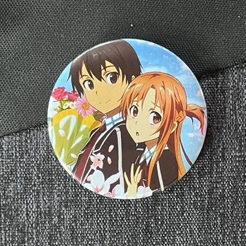 Значок аніме Майстри меча онлайн Sword Art Online, діаметр 58 мм, (ZNSAO 0009)