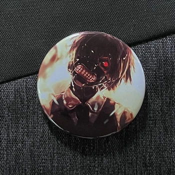 Значок аниме Токийский Гуль Tokyo Ghoul, диаметр 58 мм (ZNTG 0011)