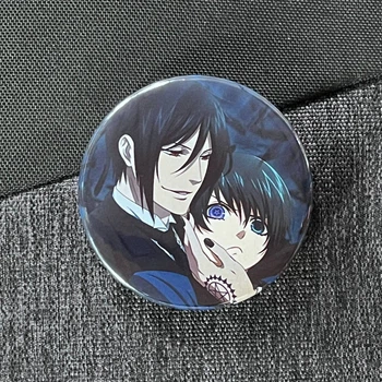 Значок аниме Темный Дворецкий Black Butler, диаметр 58 мм (ZNBLB 0008)