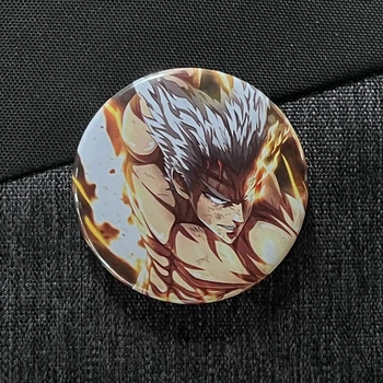 Значок аніме ВанПанчМен - One Punch Man, діаметр 58 мм, (ZNOPM 0015)