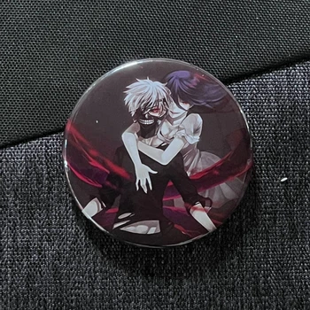 Значок аниме Токийский Гуль Tokyo Ghoul, диаметр 58 мм (ZNTG 0006)