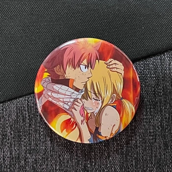 Значок аніме Хвіст Феї Fairy Tail, діаметр 58 мм, (ZNFAT 0014)