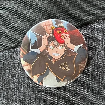 Значок аниме Черный Клевер Black Clover, диаметр 58 мм (ZNBLC 0014)
