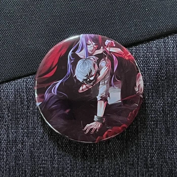 Значок аниме Токийский Гуль Tokyo Ghoul, диаметр 58 мм (ZNTG 0009)