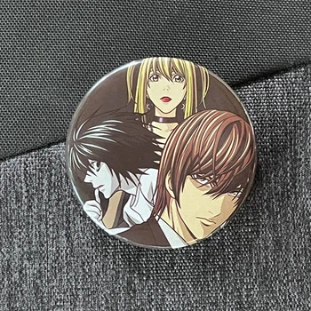 Значок аниме Тетрадь смерти Death Note, диаметр 58 мм (ZNDNA 0015)
