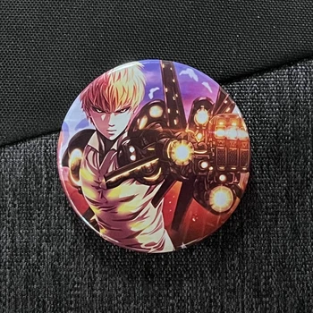 Значок аніме ВанПанчМен - One Punch Man, діаметр 58 мм, (ZNOPM 0004)