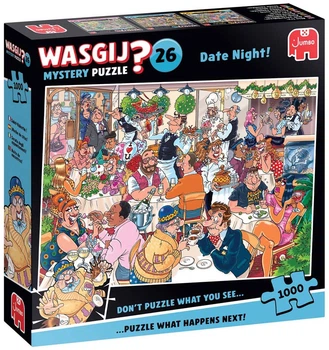 Puzzle Jumbo Wasgij? Mystery 26 Date Night! 1000 elementów 1110100592 (8721017604136)