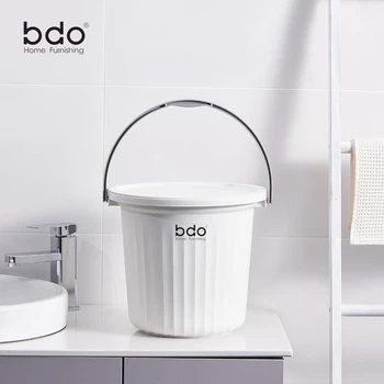 Ведро BDO пластиковое толстое с крышкой универсальное, 11 л