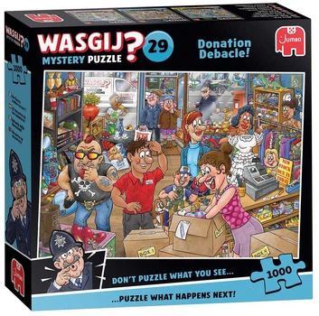 Puzzle Jumbo Wasgij? Mystery 29 Donation Debacle! 1000 elementów 1110100513 (8721017602927)