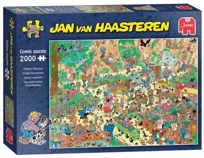 Puzzle Jumbo Jan van Haasteren Flutterly Fabulous 2000 elementów 1110100536 (8721017603405)