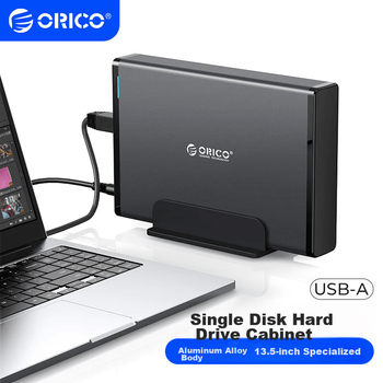 Внешний корпус для жесткого диска ORICO USB3.0, док-станция для 3,5-дюймового жесткого диска, настольный механический корпус для жесткого диска, SATA Serial SSD, внешний корпус, черный, 7688U3