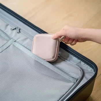 Сумочка для украшений MUJI из полиэстерного волокна, размер S, цвет «розовый рис».