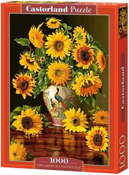 Puzzle Castorland Sunflowers in a Peacock Vase 1000 elementów C-103843-2 (5904438103843)