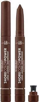 Тени-карандаш для глаз Deborah 24ORE Color Power водостойкие 12 Brown 1.4 г (8009518482164)