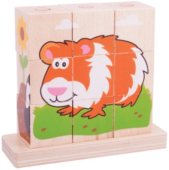 Układanka drewniana Bigjigs Toys Pets 10 elementów BB104 (691621531044)