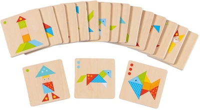 Układanka drewniana Goki Tangram World 56316 (4013594563161)