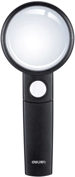 Лупа Deli E9090 2.25х/5х D 70 мм (6921734990907)