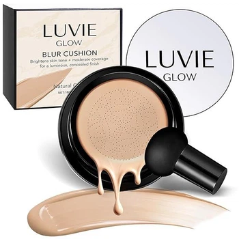 Кушон тональный LUVIE Glow Blur Cushion Natural Color с эффектом блюра и сияния