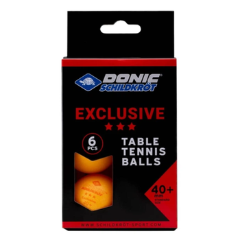 М'ячі Donic EXCLUSIVE (Advantgarde) 3* 40+ 6шт помаранчевий 40 мм (658038)