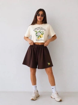 Літній костюм KristyStyle пд11942 шоколадний 146